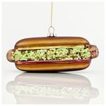 Στολιδι Γυαλινο, hot Dog, 3,5x6x12,5cm