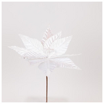 Λουλουδι Λευκο με Λευκες Περλες, 30x30cm