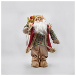 Αη Βασιλης με Κοκκινα Βελουδινα Ρουχα, 60cm