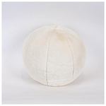 Μαξιλαρι Στρογγυλο, Μπεζ Γουνινο, 25cm