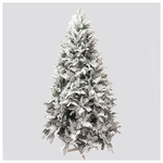 Δεντρο Ελατο, Mixed pvc με Πλαστικο και Κουκουναρια, Χιονισμενο, Κλειω, 300cm