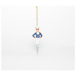 Στολιδι Καρυοθραυστης, Πολυρεζιν, Μπλε, 4,5x2,5x12cm