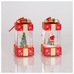 Φωτιζομενο Κουτι Δωρου, με Νερο στο Εσωτερικο, Μπαταριας 3*lr44, Θερμο Λευκο Led, 5,3x5,3*12cm, 2 Σχεδιων, Ip20, Display box (16pcs)