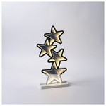 Aστερια 21x15,5x41cm, Διακοσμητικο Σχεδιο Καθρεφτης με led Ταινια, Μετασχηματιστη, 117 Led, Θερμο Λευκο Led, Προεκταση Παροχης 3m, Ip20