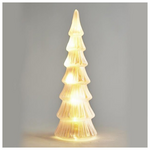 Γυαλινο Δεντρακι,ροζ, Φωτιζομενο, 10,5x32cm