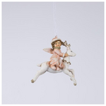 Στολιδι Πολυρεζιν, Κοριτσακι με Ελαφακι, 8,5x5x9,5cm