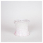 Κορδελα Σπιραλ, Λευκη, Πλουμιστη, 500x12cm