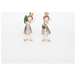 Αγγελακι Πολυρεζιν, με Δεντρακι, 2 Σχεδια, 4x4x11,50cm