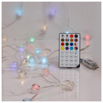 Σειρα, 100 Smart Mini Led, Κρακελε Μπαλιτσες 2cm, Usb, Διαχειριση Προγραμματος με Εφαρμογη, Τηλεχειριστηριο, Διαφανο Πλακε Χαλκινο Καλωδιο, rgb Led, ana 15cm, Προεκταση Παροχης 3m, Ip20 (Roll Pack)