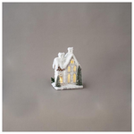 Σπιτακι Φωτιζομενο, Χιονισμενο, 4 Led, Μπαταριας, 19x17x31cm