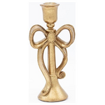 Κηροπηγιο Πολυρεζιν, με Φιογκο, Χρυσο, 10.3x7.3x21.7cm