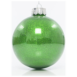 Μπαλα Πλαστικη Pet, Πρασινη Γυαλιστερη με Glitter, σετ 2τμχ, 15cm