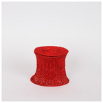 Κορδελα Σπιραλ, Κοκκινη, Πλουμιστη, 500x12cm