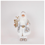 Αγιος Βασιλης, Ασημι Χρυσο, με Φαναρακι, 45cm