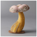 Βελουδινο Μανιταρι ,Ροζ, με Γκλιτερ, 16x16x23cm