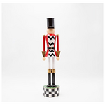 Μεταλλικος Καρυοθραυστης, Μαυρο Καρο με Κοκκινο, 46cm