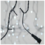 Σειρα, 300 led 3mm, 31v Μετασχηματιστη, 4 Επεκτασεις εωσ 3 Σετ,  Πρασινο pvc Καλωδιο, Λευκο Led, ανα 5cm, Προεκταση Παροχης 3m, Ιρ44