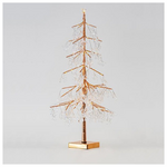 Ακρυλικο Χαλκινο Δεντρο με Αστερι Κορυφη, Μπαταριας, με Χρονοδιακοπτη, 80 Θερμα Λευκα Led, 60cm, Ip20