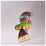 Μπισκοτανθρωπος 28x5,5x40cm, Διακοσμητικο Σχεδιο Καθρεφτης με led Ταινια, Μετασχηματιστη, 207 Led, Πολυχρωμο Led, Προεκαση Παροχης 3m, Ip20