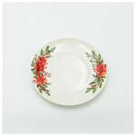 Πιατο με Κοκκινο Αλεξανδρινο, σετ 2τμχ, 20cm