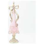 Δεντρο Πολυρεζιν, ροζ Ντεγκραντε, με Φιογκο, 12.5x12.5x45.8cm