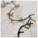 Σειρα, 100 Λαμπακια 4mm, 230v, Επεκταση εωσ 3, Προεκταση Παροχης 150cm, Πρασινο Καλωδιο, Διαφανο Λαμπακι, ανα 5cm, Ιρ20