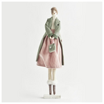 Κυρια με Μεντα-ροζ Φορεμα, 15x49cm