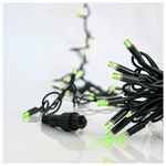 Σειρα, 100 led 5mm με Καλυμμα, 230v, 3 Επεκτασεις εωσ 9 Σετ, Πρασινο Καουτσουκ Καλωδιο, Πρασινο led ana 10cm, Προεκταση Παροχης 1.5cm, Ιρ65