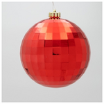 Πλαστικη Μπαλα, Ντισκο, Κοκκινη, σετ 2τμχ, 15cm