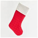 Καλτσα, Κοκκινη, Βελουδo, 49cm