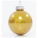 Μπαλα Πλαστικη Pet, Σαμπανι Γυαλιστερη με Glitter, σετ 6τμχ, 8cm