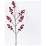 Κλαδι με Κοκκινα και Μπορντο Berries, 61cm