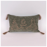 Μαξιλαρι Λαδι, με Χριστουγεννιατικα Δεντρα, 30x50cm