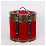 Ξυλινη Καπελιερα, Κοκκινο Βελουδο, 25.5x24.5cm