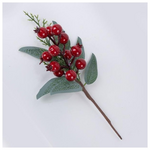 Πικακι με Κοκκινα Berries και Χιονισμενα Φυλλα, 21cm