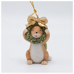 Στολιδι Πολυρεζιν, Ποντικακι με Στεφανι, Πρασινο, 4x7cm