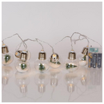 Σειρα, 10 led 5mm, Λαμπα με Χριστουγεννιατικο Δεντρο, Μπαταριας 3xaa, Χρονοδιακοπτη, Διαφανο pvc Καλωδιο, Θερμο Λευκο Led, ανα 15cm, Προεκταση Παροχης 30cm, Ip20