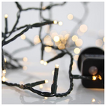 Σειρα, 180 led 3mm,31v,8 Προγραμματα,μετασχηματιστη με Μνημη,προεκταση Παροχης 300cm,πρασινο Καλωδιο,θερμο Λευκο Led,ανα 5cm,ιρ44