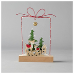 Φωτιζομενο Μεταλλικο σε Σχημα Δωρου, Μπαταριας, 15*4.5*23cm, Ip20