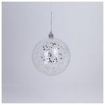 Μπαλα Πλαστικη, Διαφανη, με Γκλιτερ, σετ 6τμχ, 8cm (Top 120)