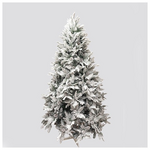 Δεντρο Ελατο, Mixed pvc με Πλαστικο και Κουκουναρια, Χιονισμενο, Κλειω, 240cm