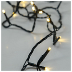 Σειρα, 96 led 3mm, Μπαταριας 3xaa, 8 Προγραμματα & Μνημη, Timer, Πρασινο pvc Καλωδιο, Θερμο Λευκο Led, ana 10cm, Προεκταση Παροχης 30cm, Ip44, Display box (16τμχ)