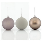 Μπαλα Πλαστικη, Γκρι Ρετρο, σετ 6τμχ, 8cm