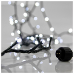 Σειρα, 100 led 3mm, 31v Μετασχηματιστη, 4 Επεκτασεις εωσ 3 Σετ, Πρασινο pvc Καλωδιο, Λευκο Led, ana 5cm, Προεκταση Παροχης 3m, Ιρ44