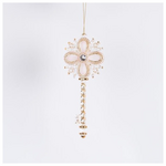 Στολιδι Ακρυλικο, Κλειδι, Παγωμενο ροζ με Γκλιτερ, 15cm