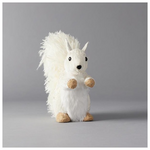 Βελουδινος Σκιουρος Ασπρος, 24x9x19cm