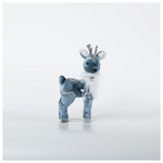 Βελουδινο Ταρανδακι, Μπλε, Δεξι, 12x23cm