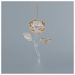 Τριανταφυλλο Ακρυλικο 3d, Χρυσο, 8,8x12,1cm