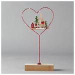 Φωτιζομενη Μεταλλικη Καρδια, Μπαταριασ,14.5*4.5*30.5cm, Ip20