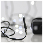 Σειρα, 100 led 3mm, 31v, 8 Προγραμματα, Μετασχηματιστη με Μνημη, Προεκταση Παροχης 300cm, Πρασινο Καλωδιο, Λευκο Led,ανα 5cm,ιρ44